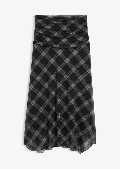Jerseykjol i tunn mesh, bonprix