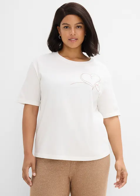 T-shirt i ekologisk bomull, bonprix