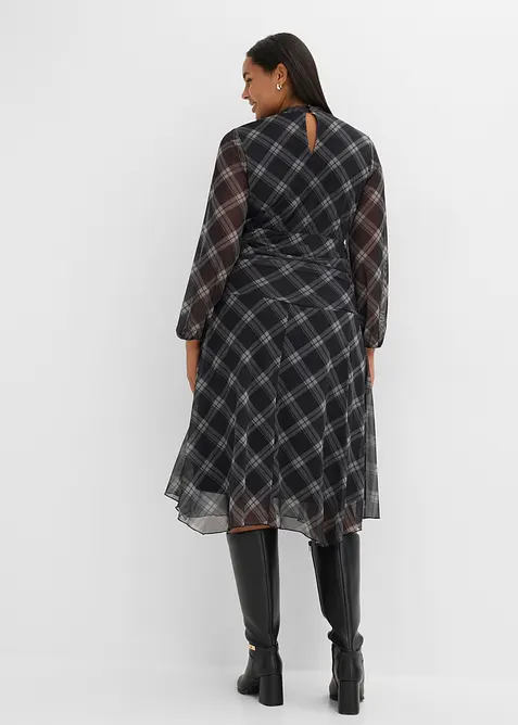 Jerseykl&auml;nning av tunn mesh, bonprix