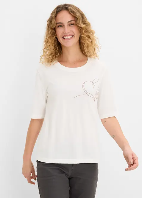 T-shirt i ekologisk bomull, bonprix