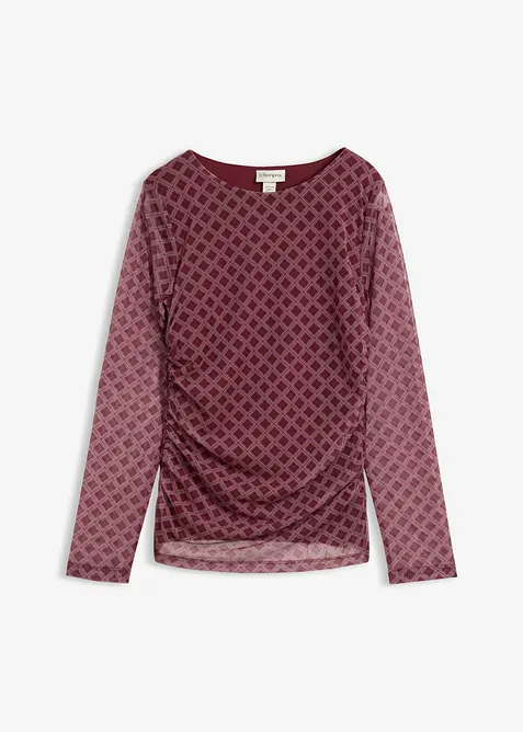 L&aring;ng&auml;rmad topp av tunn mesh, bonprix