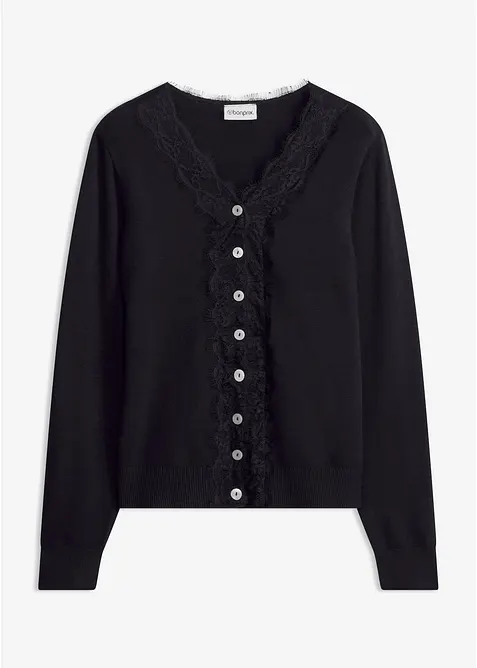Cardigan i mjuk viskosmix, bonprix