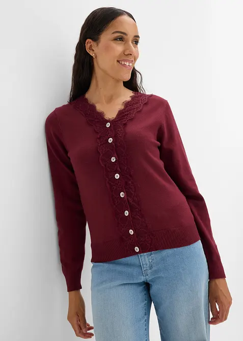 Cardigan i mjuk viskosmix, bonprix