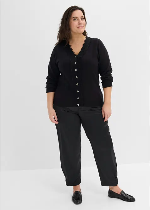 Cardigan i mjuk viskosmix, bonprix