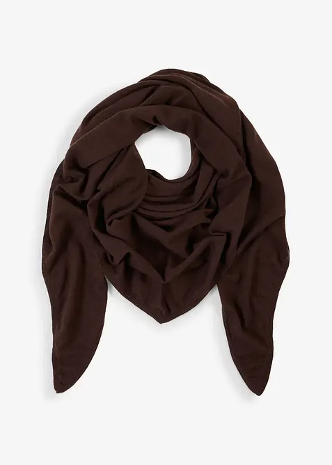 Finstickad scarf i bomull och ull, bonprix
