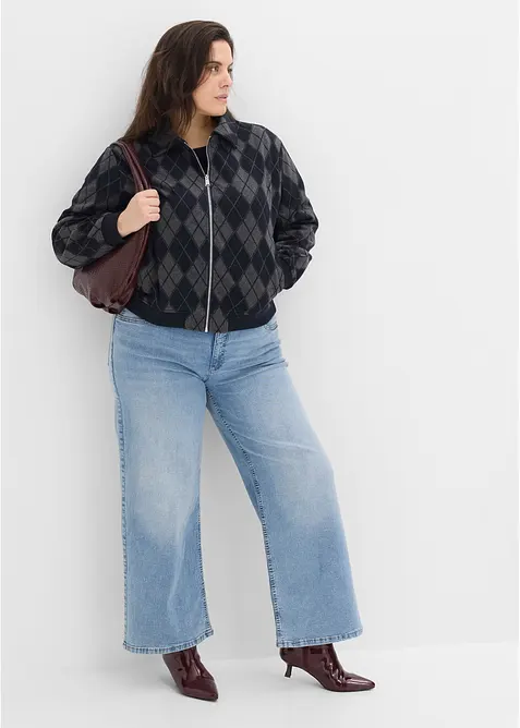 Blusjacka med yllelook, bonprix