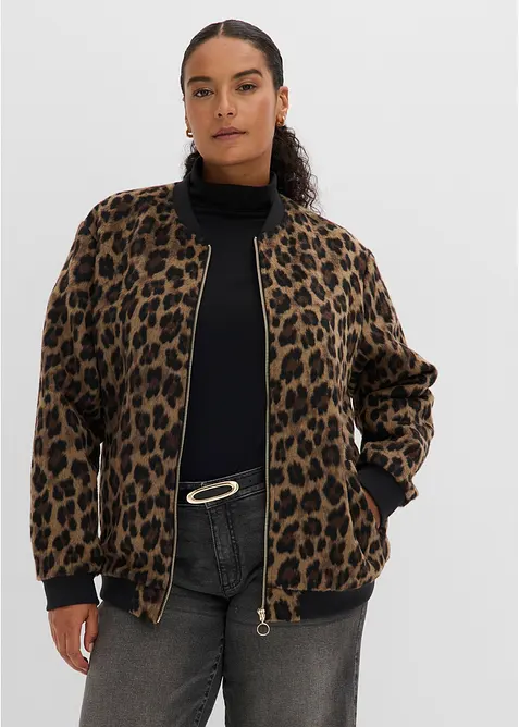 Blusjacka med yllelook, bonprix