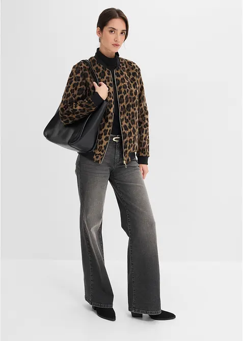 Blusjacka med yllelook, bonprix