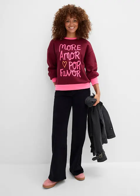 Sweatshirt i bomullsmix, bonprix