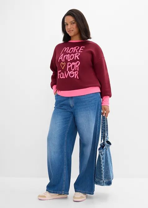Sweatshirt i bomullsmix, bonprix