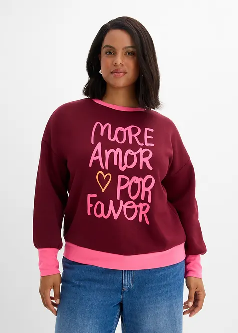 Sweatshirt i bomullsmix, bonprix