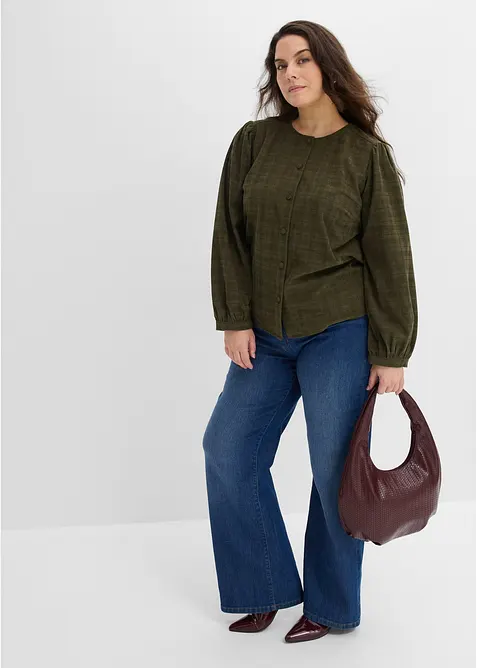 Rutig manchesterblus, bonprix
