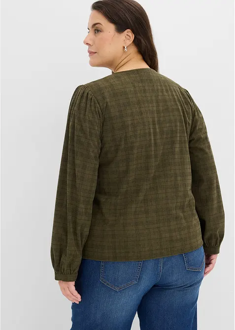 Rutig manchesterblus, bonprix