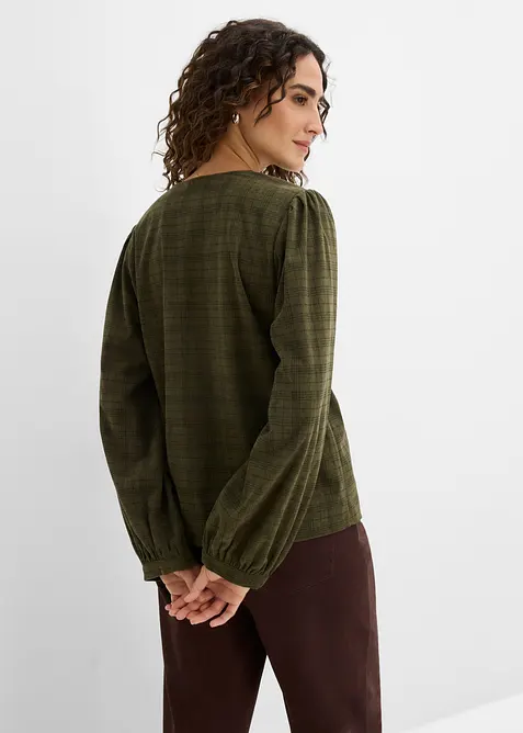 Rutig manchesterblus, bonprix