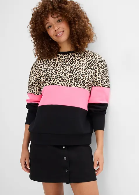 Sweatshirt i bomullsmix, bonprix