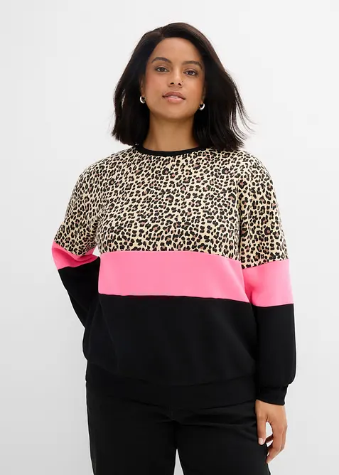 Sweatshirt i bomullsmix, bonprix