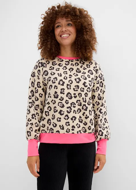 Sweatshirt i bomullsmix, bonprix