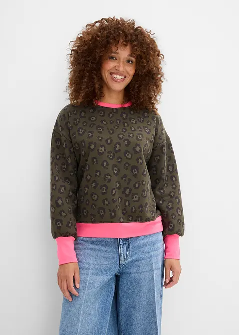 Sweatshirt i bomullsmix, bonprix