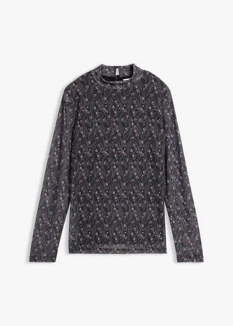 L&aring;ng&auml;rmad topp av tunn mesh, bonprix