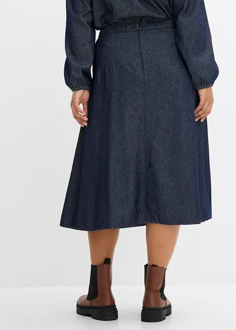 Jeanskjol i ekologisk bomull, bonprix