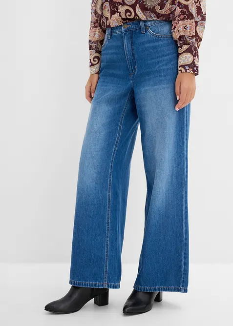 Wide Leg-jeans, High Waist, bonprix