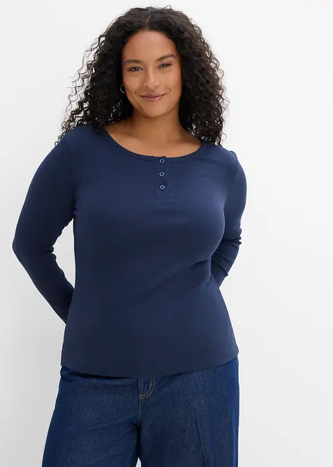 Ribbad farfarstr&ouml;ja i ekologisk bomull (3-pack), bonprix