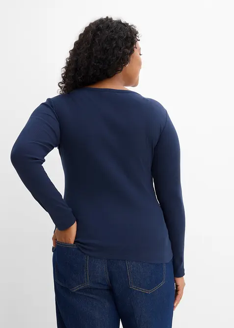 Ribbad farfarstr&ouml;ja i ekologisk bomull (3-pack), bonprix