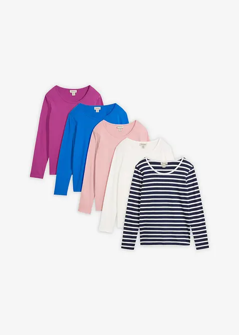 L&aring;ng&auml;rmad topp (5-pack), bonprix