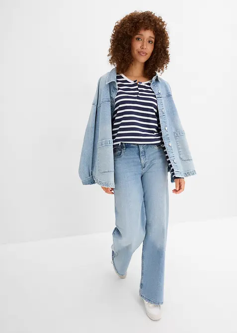 L&aring;ng&auml;rmad topp (3-pack), bonprix