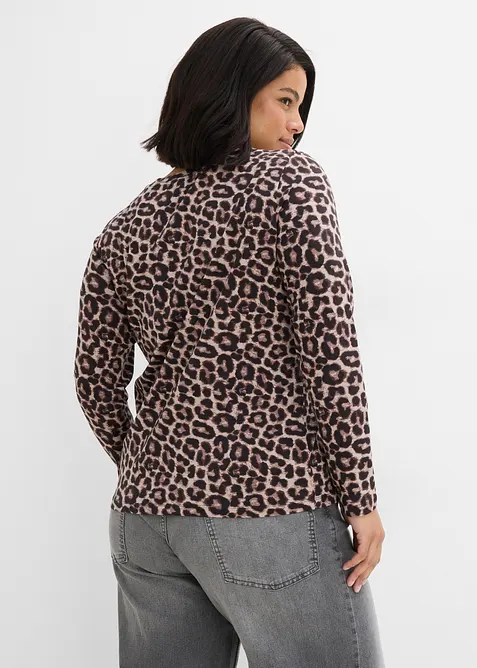L&aring;ng&auml;rmad topp i ekologisk bomull med stretch (3-pack), bonprix