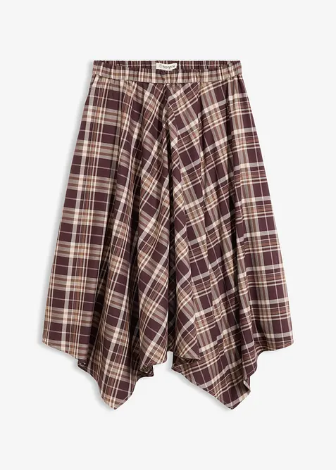 Kjol av viskosmix med yllek&auml;nsla, bonprix