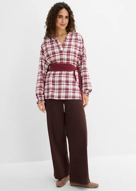 Blustunika av bomullsflanell, bonprix