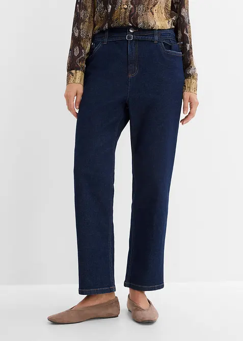 Straight Jeans High Waist, cropped, bonprix
