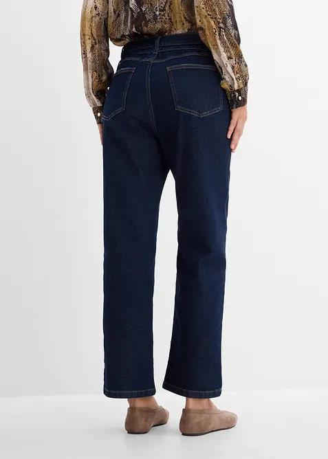 Straight Jeans High Waist, cropped, bonprix