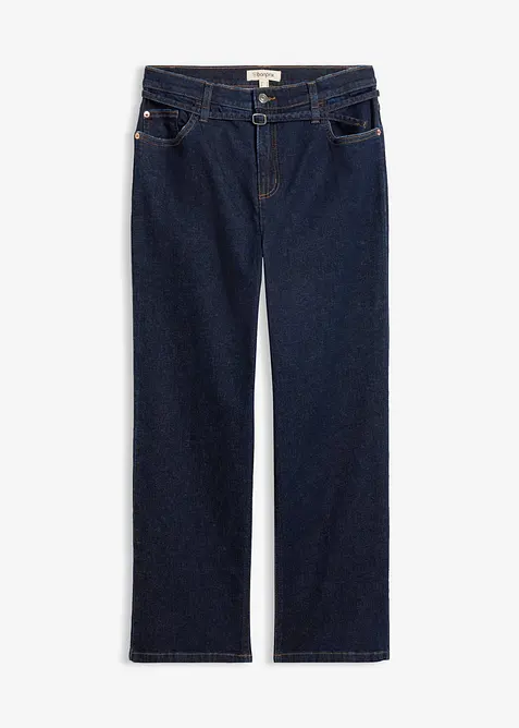 Straight Jeans High Waist, cropped, bonprix