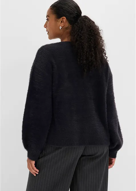 Grovstickad cardigan, bonprix