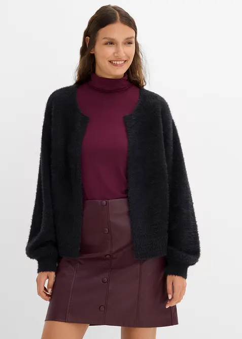 Grovstickad cardigan, bonprix