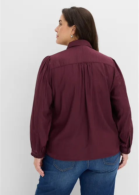 Blus av viskosmix med struktur, bonprix