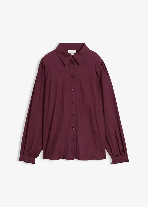 Blus av viskosmix med struktur, bonprix