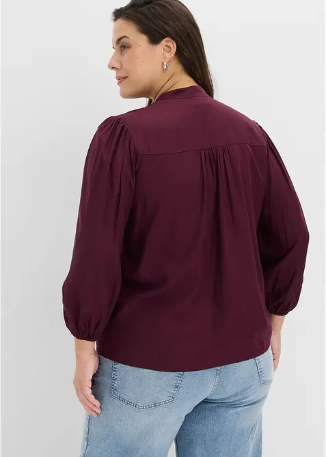 Blus av lyocellmix med mjukt fall, bonprix