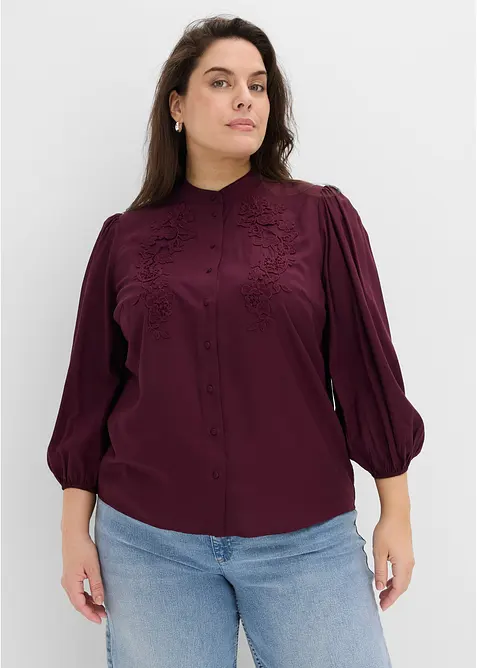 Blus av lyocellmix med mjukt fall, bonprix