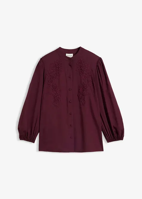 Blus av lyocellmix med mjukt fall, bonprix