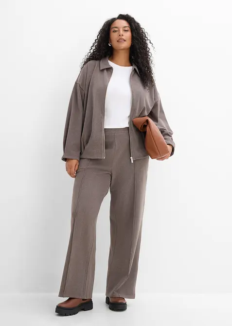 Cardigan med yllelook, bonprix