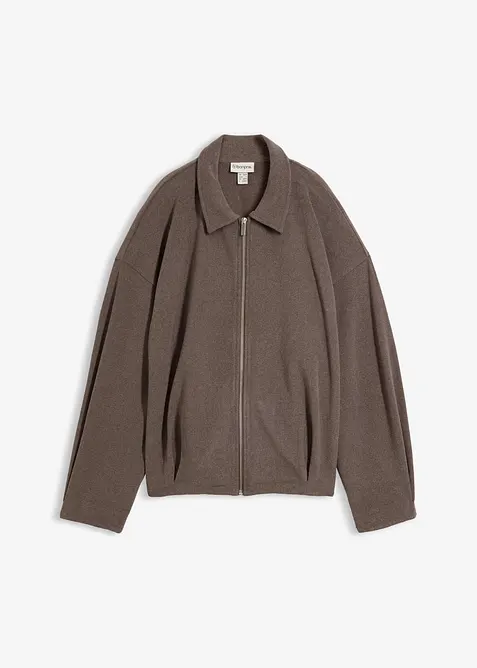 Cardigan med yllelook, bonprix