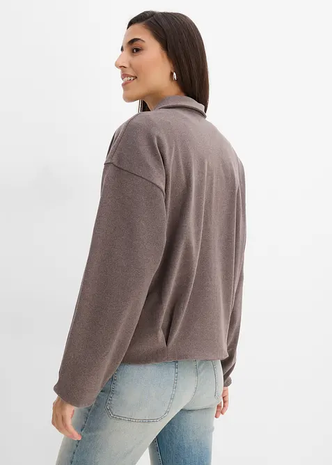 Cardigan med yllelook, bonprix