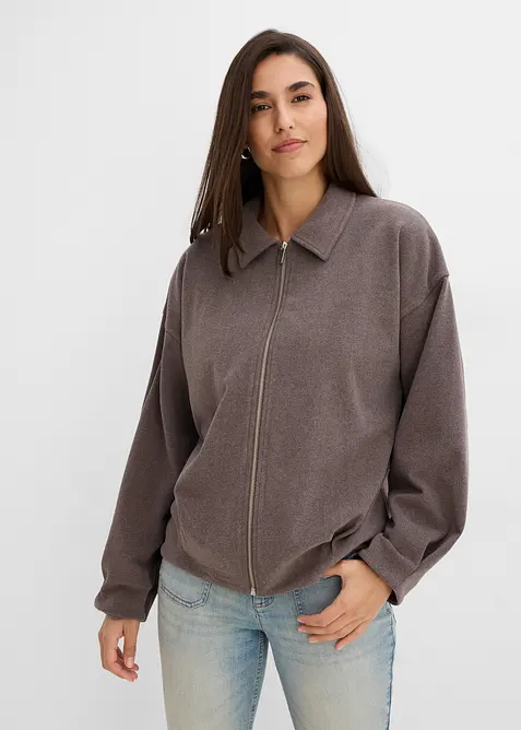 Cardigan med yllelook, bonprix