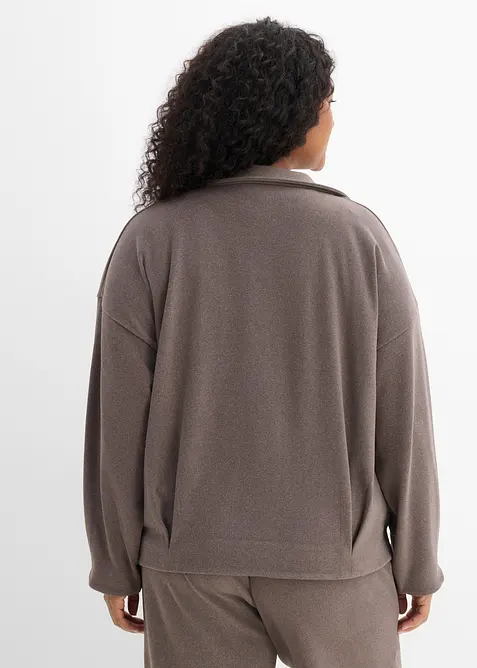 Cardigan med yllelook, bonprix