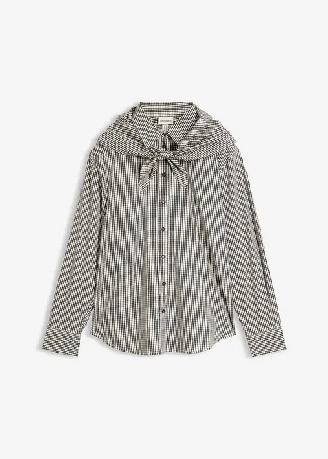 Blus med avtagbar sjaldetalj, bonprix