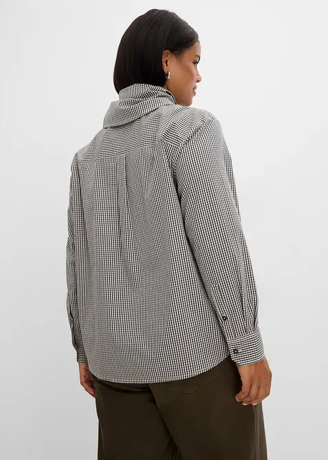 Blus med avtagbar sjaldetalj, bonprix