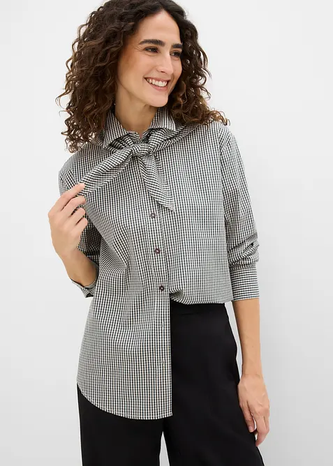 Blus med avtagbar sjaldetalj, bonprix